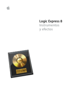 Instrumentos y efectos de Logic Express 8