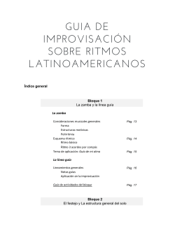 guia de improvisación sobre ritmos latinoamericanos