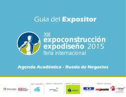 Guía del expositor 2015 - Expoconstrucción y expodiseño