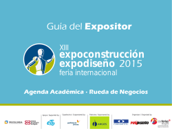 Gu&iacute;a del expositor 2015 - Expoconstrucci&oacute;n y expodise&ntilde;o
