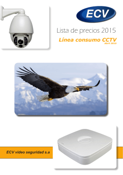 Lista de precios 2015 - ECV Vídeo Seguridad SA