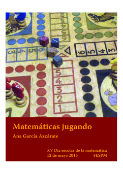 Cuadernillo Día Escolar 2015 - Juegos y matemáticas