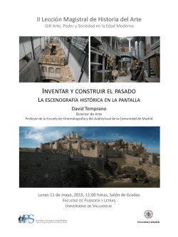 II Lecci&oacute;n Magistral Historia del Arte GIR Arte, Poder y Sociedad en
