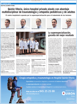 Quir&oacute;n Vitoria, &uacute;nico hospital privado alav&eacute;s con