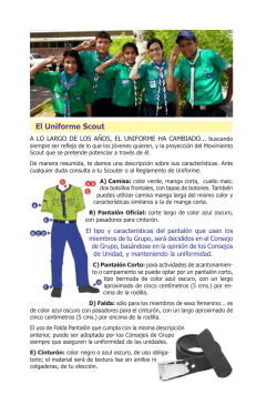 2. Describir cada una de las partes del uniforme Scout para la Tropa