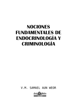 Nociones Fundamentales De Endocrinología y Criminología