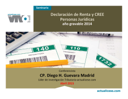 Declaración de Renta y CREE Personas Jurídicas CP. Diego H