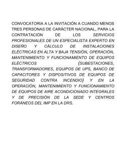 Convocatoria - Instituto Mexicano del Petróleo