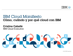 Cristina Caballé – Cómo, cuándo y por qué cloud con IBM