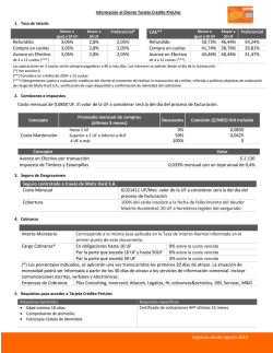 Informaci&oacute;n Tarjeta