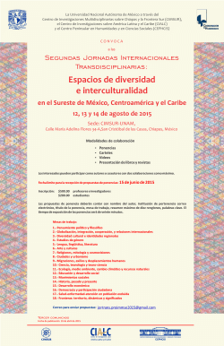 Tercer comunicado-ponencias, tabloide.cdr - PROIMMSE-UNAM