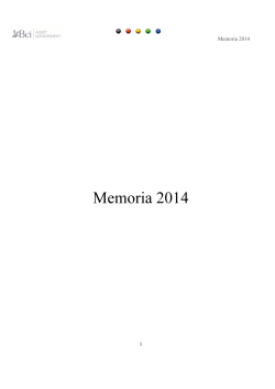 Memoria Bci Asset Management 2014