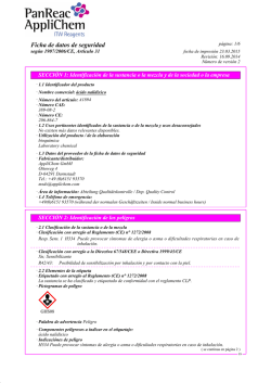 Ficha de datos de seguridad
