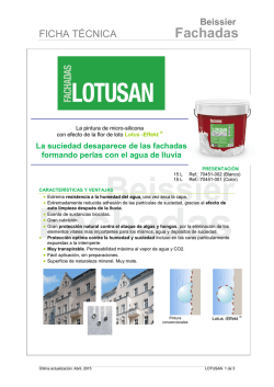Ficha T&eacute;cnica Lotusan