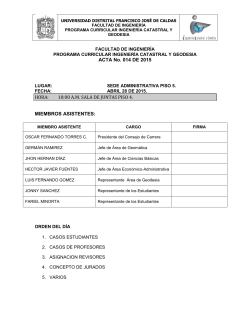 Acta 014 de 2015 - Facultad de Ingenieria