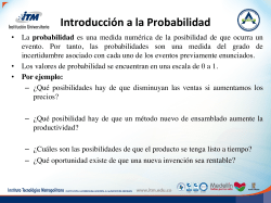 Introducci&oacute;n a la Probabilidad