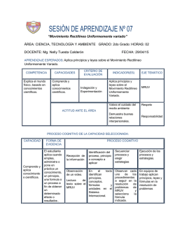 sesión de clase sobre mruv