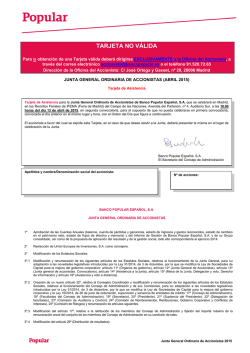 Tarjeta de Asistencia