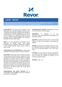 Ficha Lasur - Pinturas Revor
