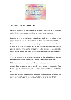metafora los dos escaladores
