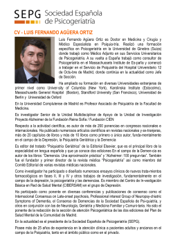 C.V. Dr. Luis F. Agüera