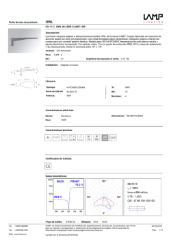 Ficha t&eacute;cnica de producto 6941513 OWL 48 LEDS CLASE I GR