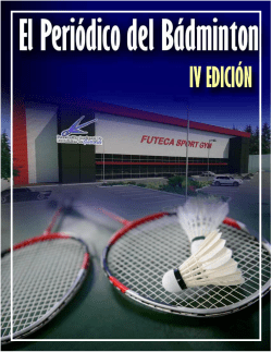 El Periódico de Bádminton IV Edición