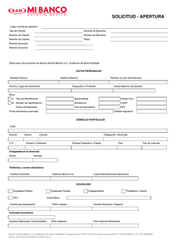 SOLICITUD - APERTURA - Mi Banco Autofin M&eacute;xico