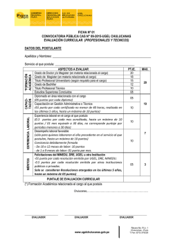 Ficha de Evaluacion Curricular