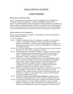 REGLAMENTO INTERNO