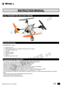 v222 transmitter 360 stunt drone instruction manual