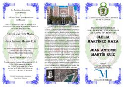 Programa recepción Martínez Maza y Martín Ruíz
