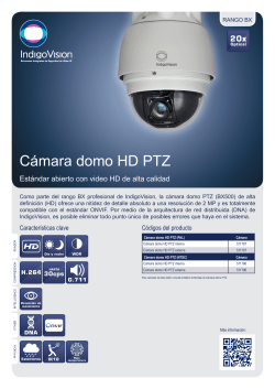 Cámara domo HD PTZ - Rango BX (PDF file)