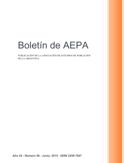 AEPA Boletín 56 - Asociación de Estudios de Población de la