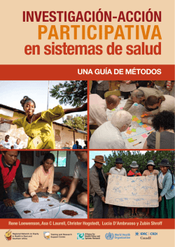 Investigaci&oacute;n-acci&oacute;n participativa en sistemas de salud