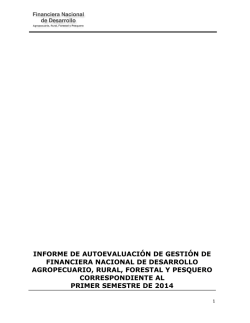 Informe de Autoevaluaci&oacute;n de Gesti&oacute;n Primer