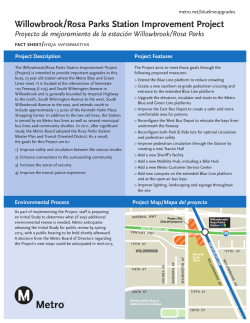 Willowbrook/Rosa Parks Station Improvement Project