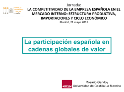Presentación de Dña. Rosario Gandoy Juste Catedrática de