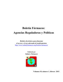 Agencias Reguladoras y Políticas