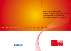 Análisis de la dispensación a través de receta médica electrónica
