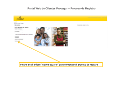 Portal Web de Clientes Prosegur – Proceso de Registro Pinche en