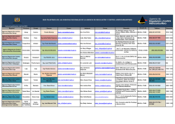 GU&Iacute;A TELEF&Oacute;NICA DE LAS AGENCIAS REGIONALES DE
