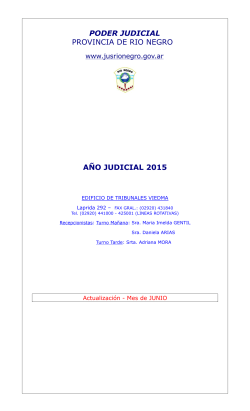 Gu&iacute;a Judicial para imprimir. Actualizaci&oacute;n Junio 2015
