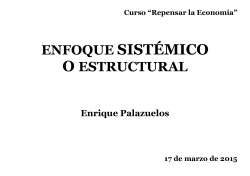 Palazuelos, E. (2015) Enfoque sistémico o