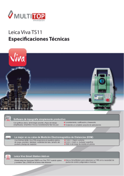 Brochure Estación Total Leica Viva TS11 3