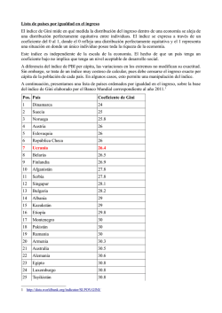 Índice GINI - Informe Escaleno