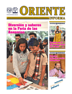 Diversi&oacute;n y saberes en la Feria de las Asesor&iacute;as