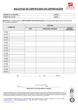 CERTIFICADO DE CUBRICI&Oacute;N &ndash; &ldquo;Razas Puras&rdquo;