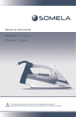 Manual Web Plancha SteamPro 8200
