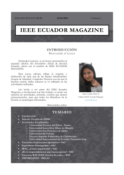 ieee ECUADOR magazine